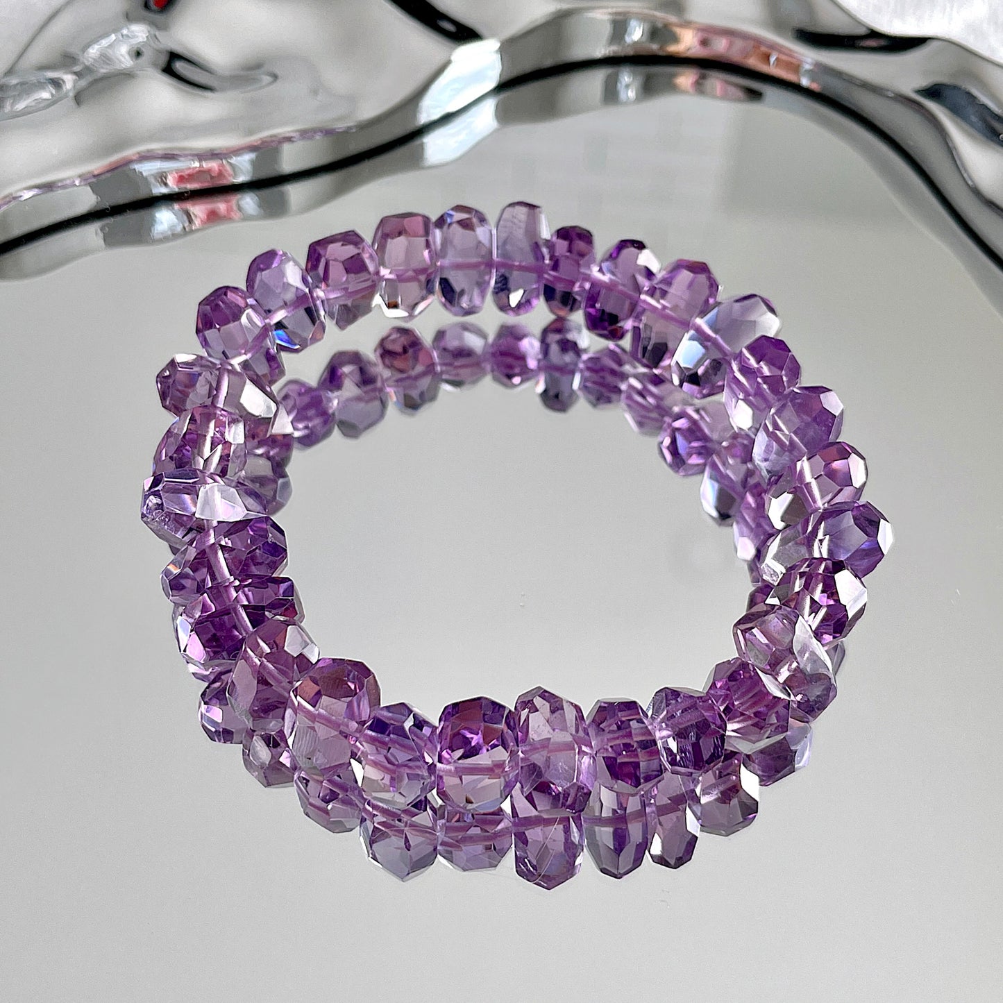 Brazil Amethyst Beaded Bracelet