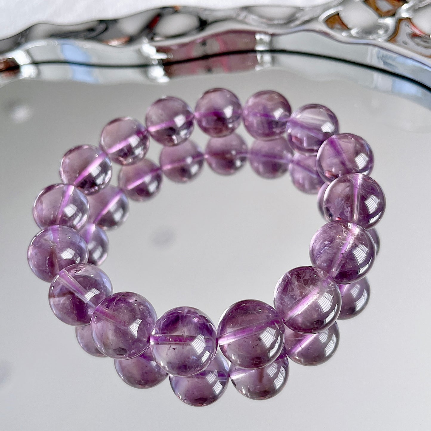 Brazil Amethyst Beaded Bracelet