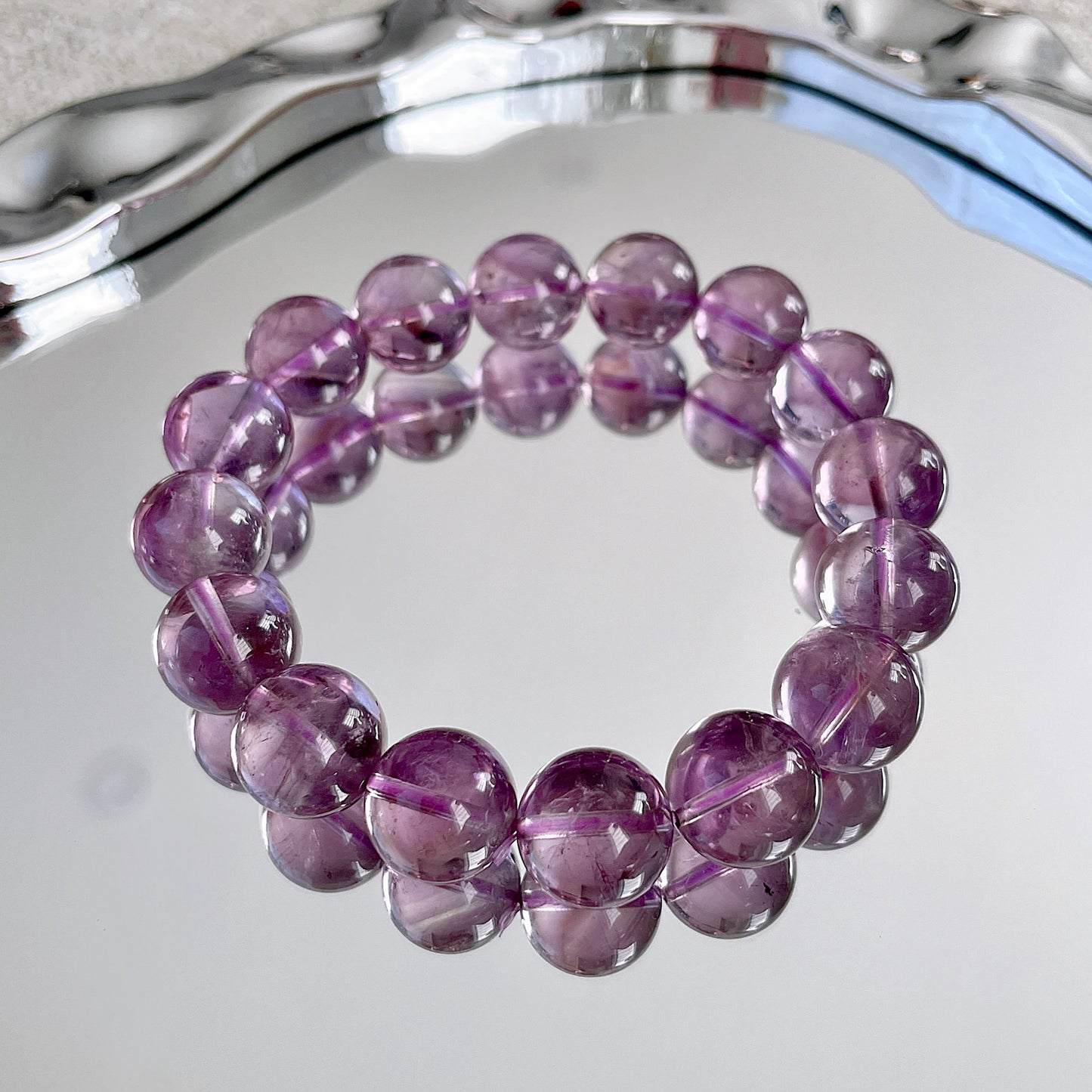 Brazil Amethyst Beaded Bracelet