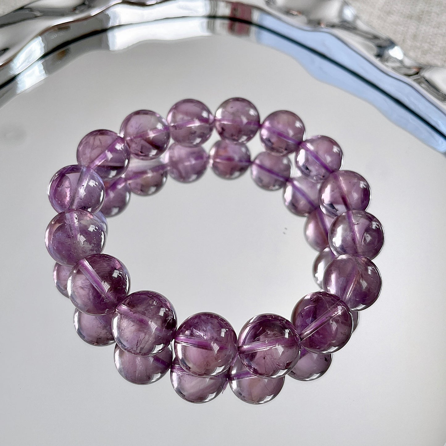 Brazil Amethyst Beaded Bracelet
