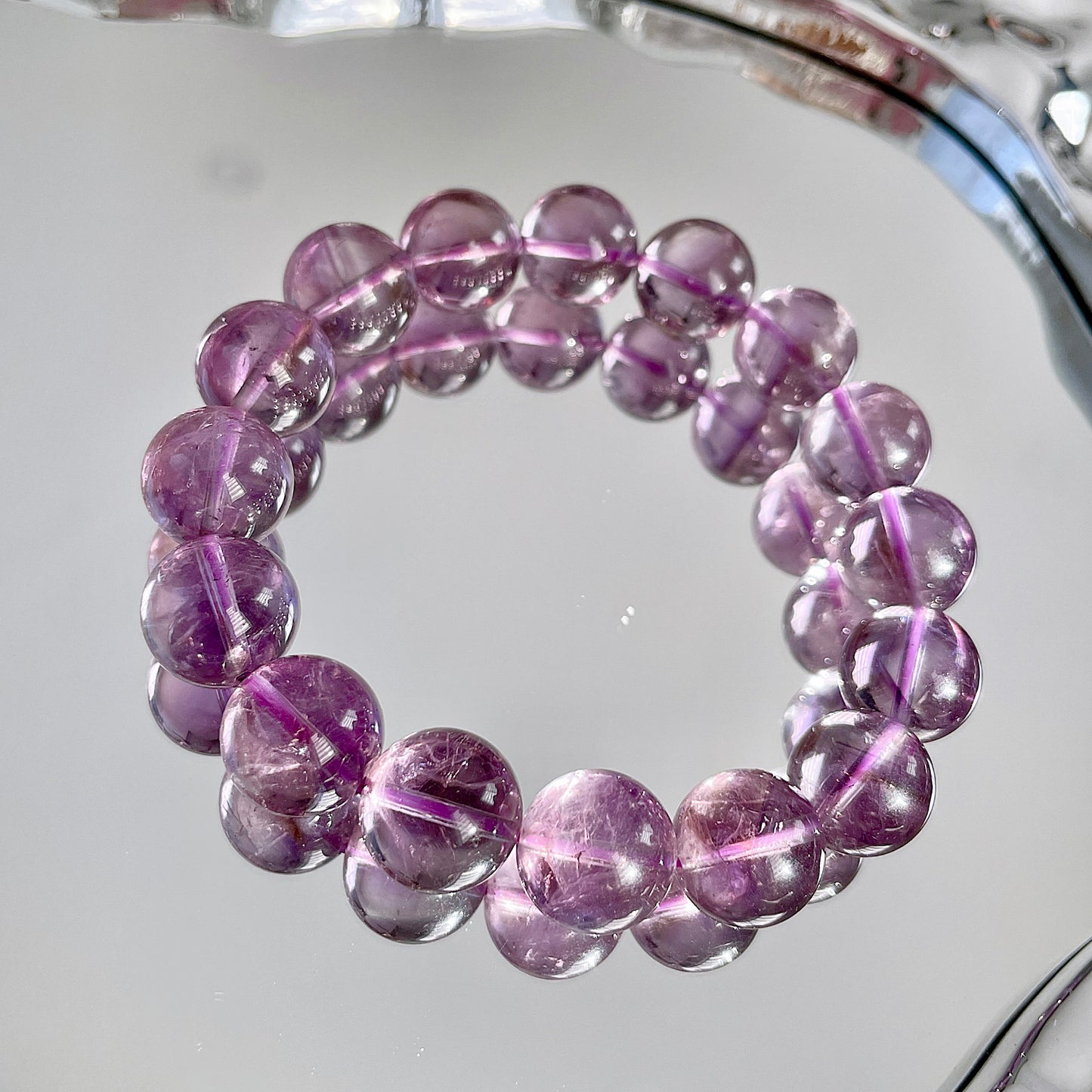 Brazil Amethyst Beaded Bracelet