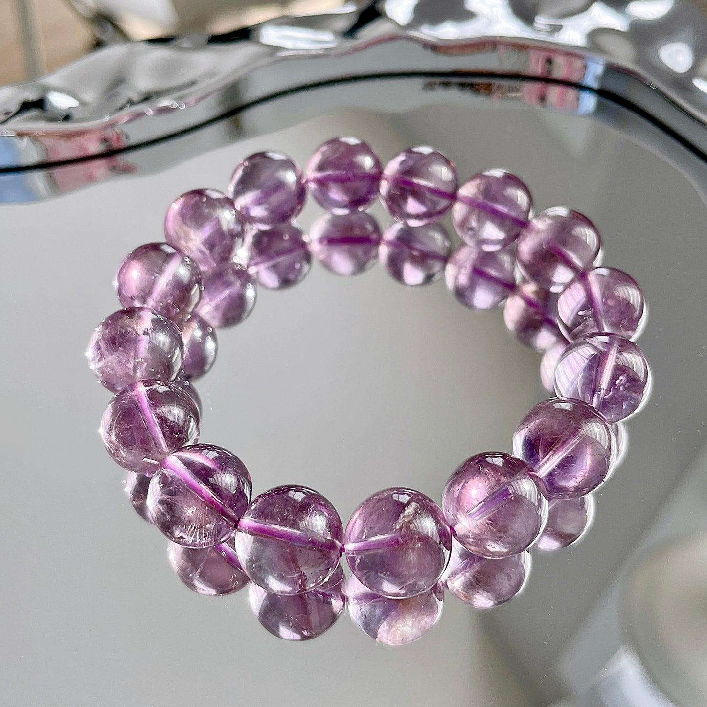 Brazil Amethyst Beaded Bracelet