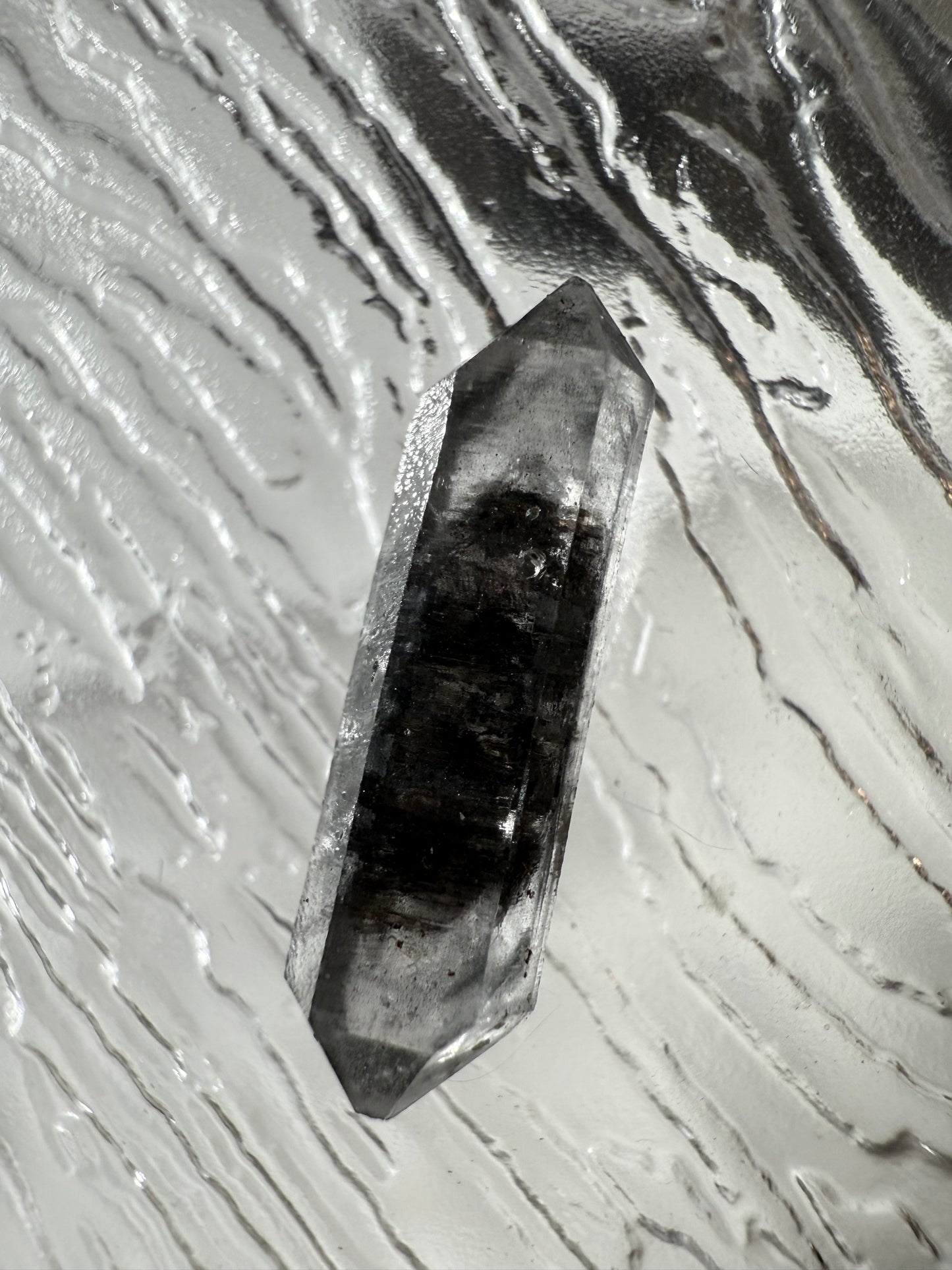 DT Herkimer Diamond with Black Hydrocarbon and Phantom
