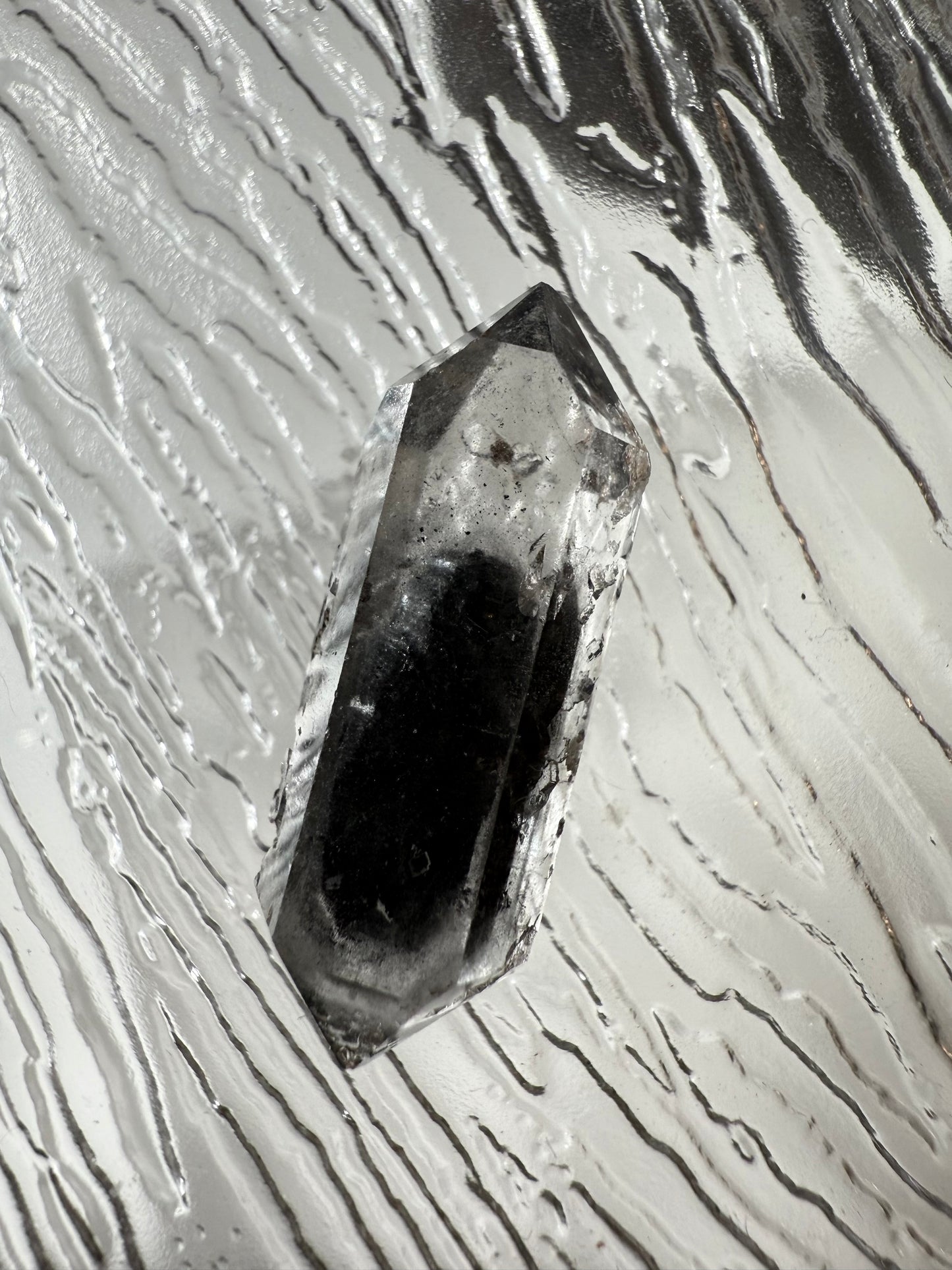 DT Herkimer Diamond with Black Hydrocarbon and Phantom