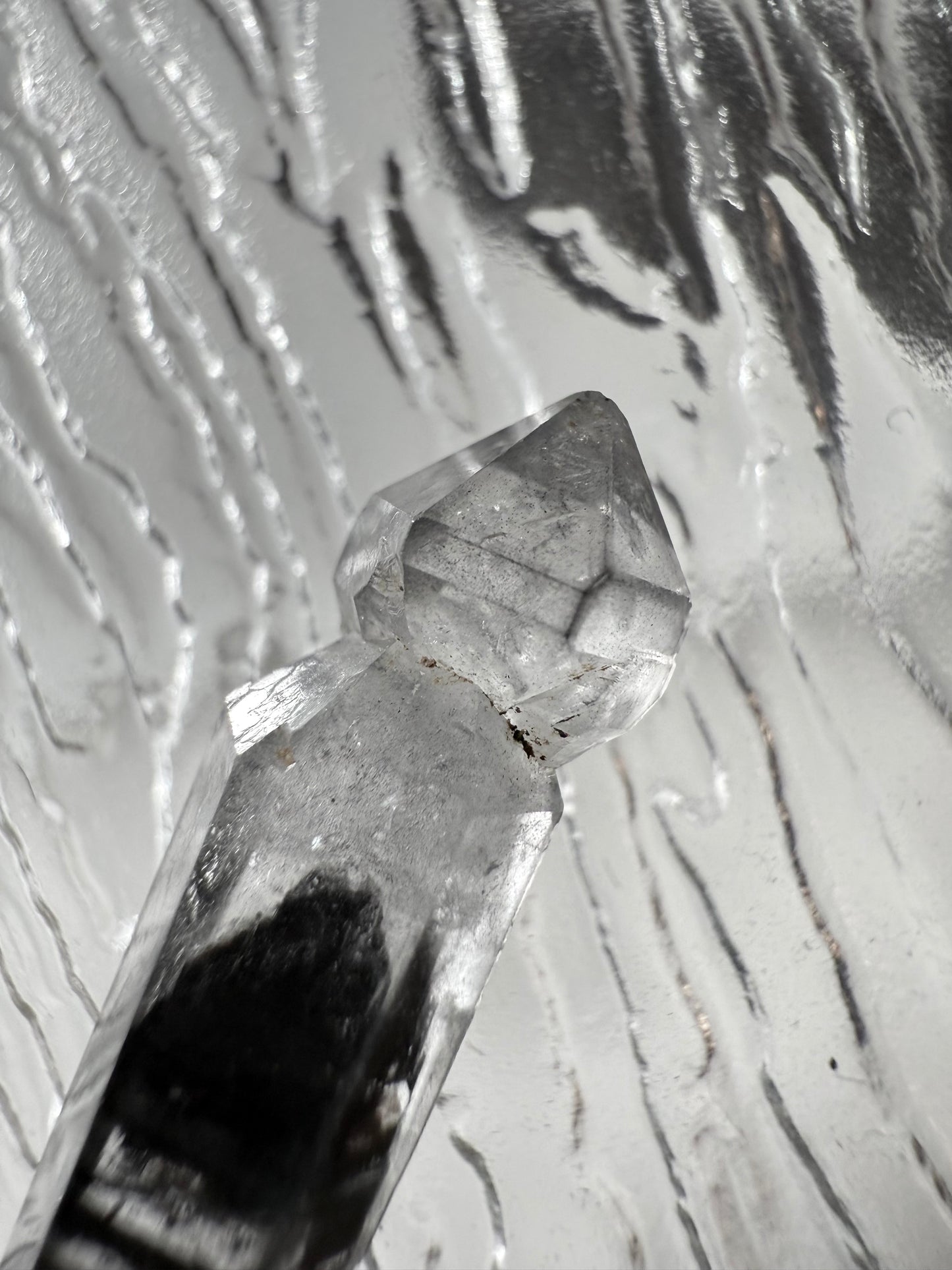 DT Herkimer Diamond with Black Hydrocarbon and Phantom