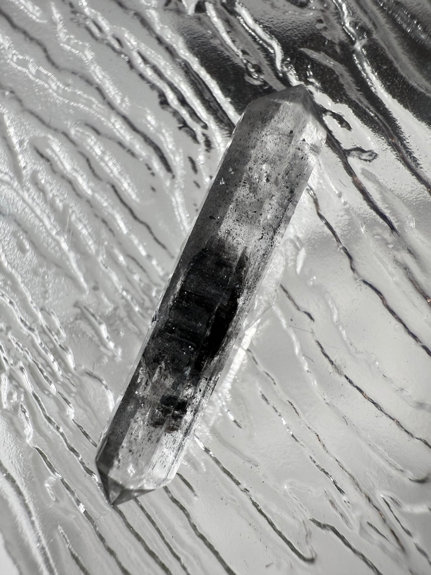 DT Herkimer Diamond with Black Hydrocarbon and Phantom