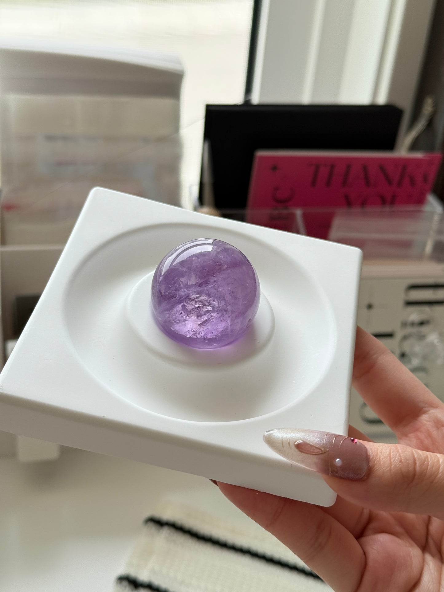 Lavender Amethyst Sphere 3.4cm