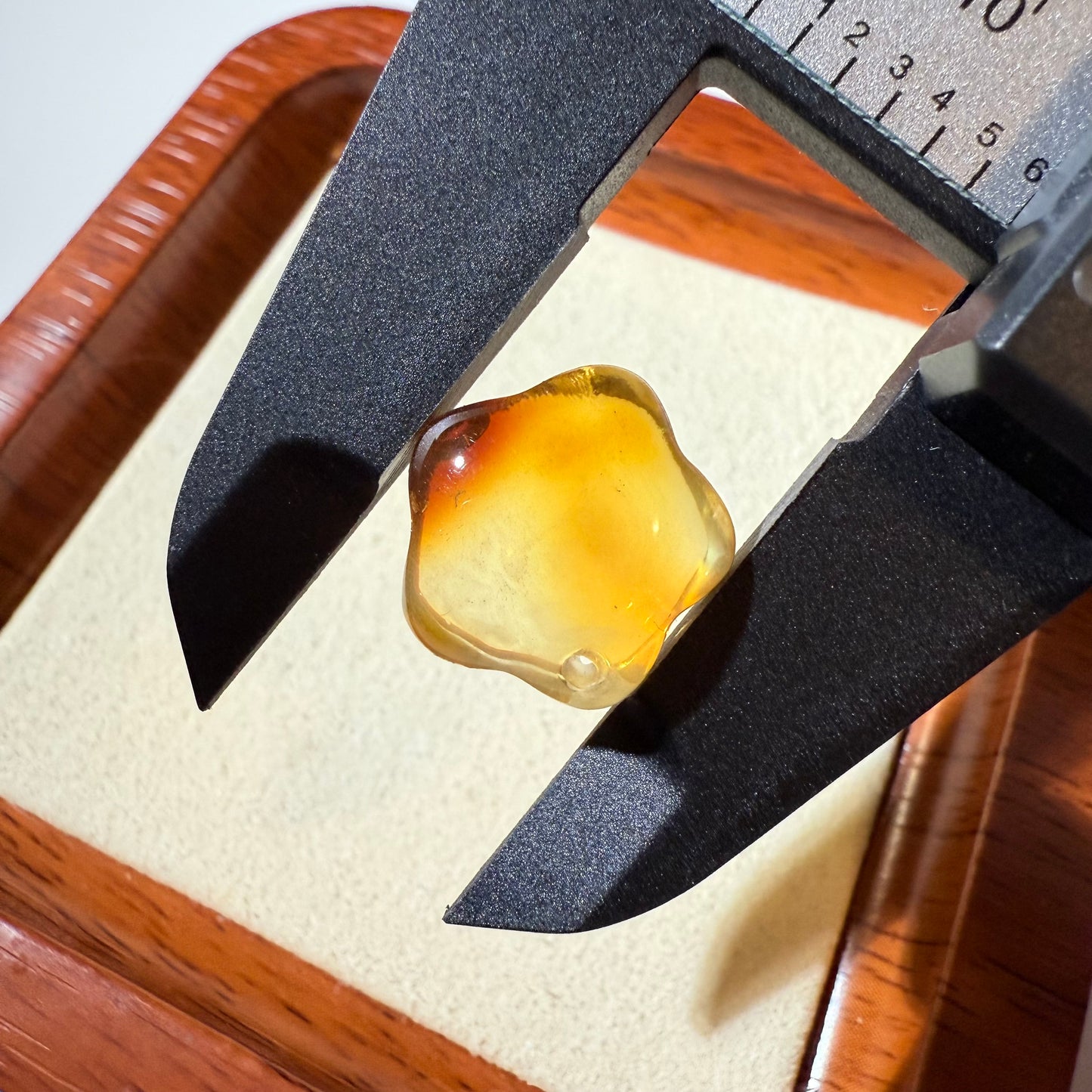Yellow Beeswax Amber Polished Star Shaped Pendent