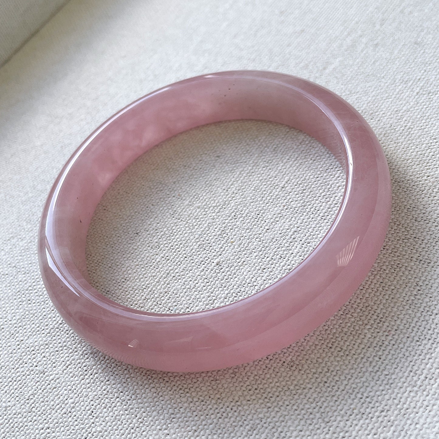 Milky Rose Quartz Bangle