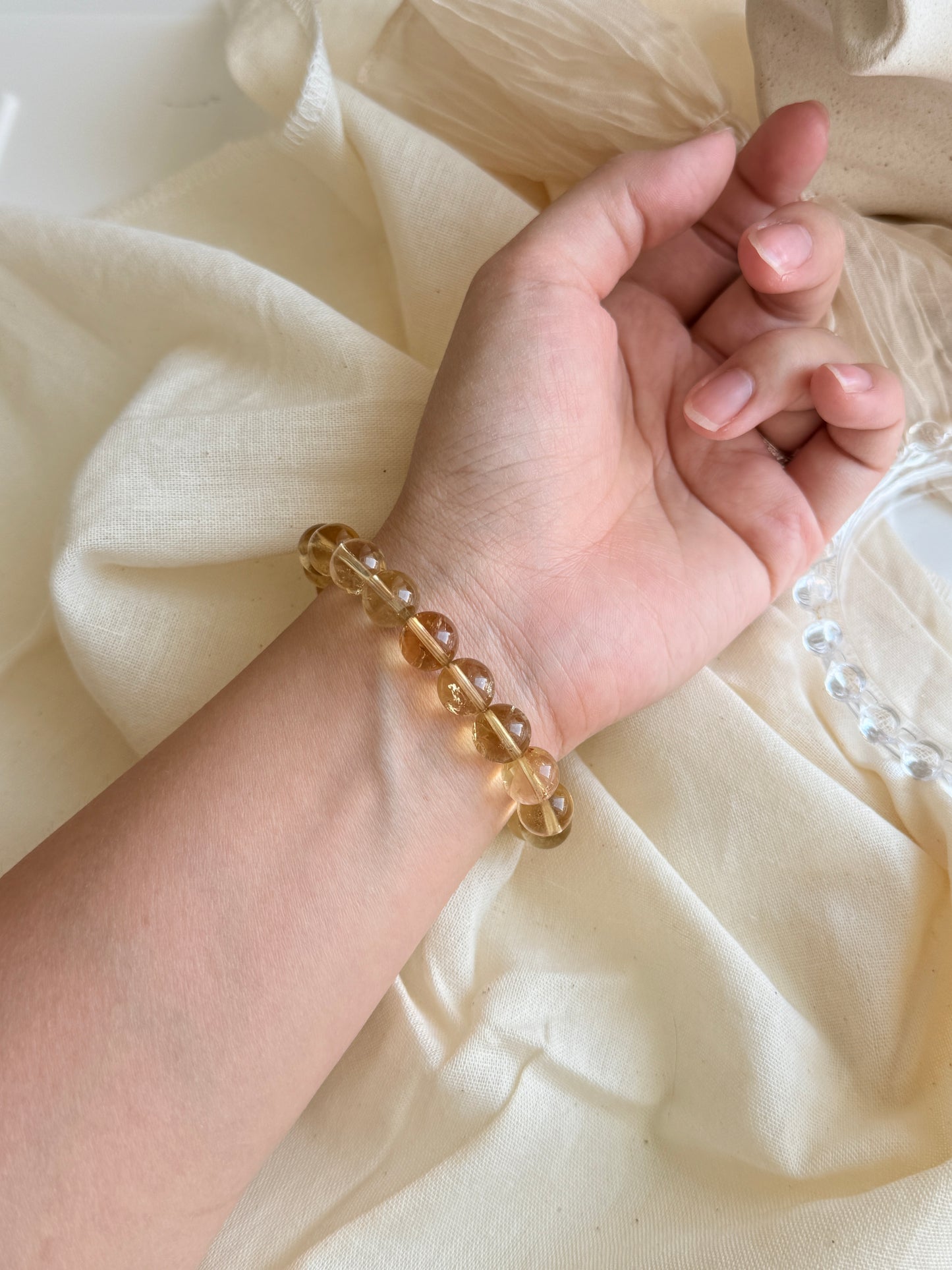 Citrine Beaded Bracelet 10.3mm
