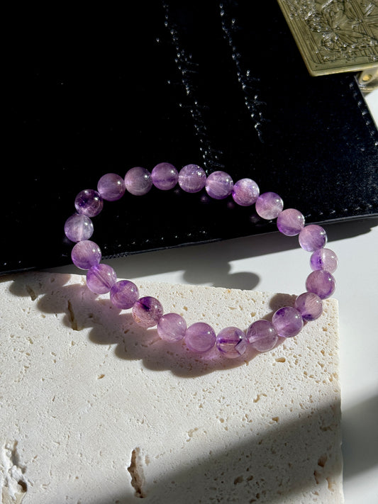 Purple Pink Super Seven Beaded Bracelet 紫粉超七