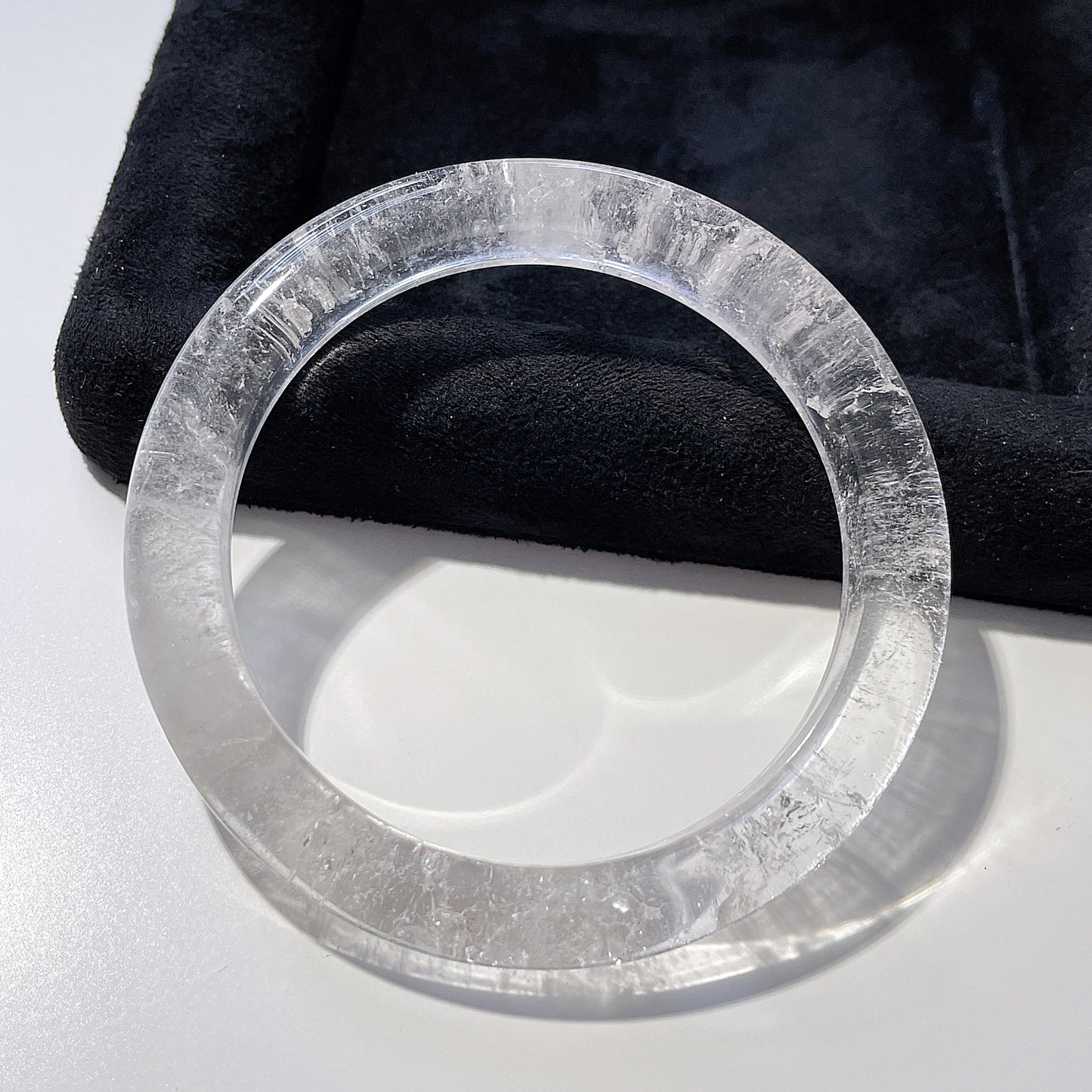 Clear Quartz Beaded Bangle