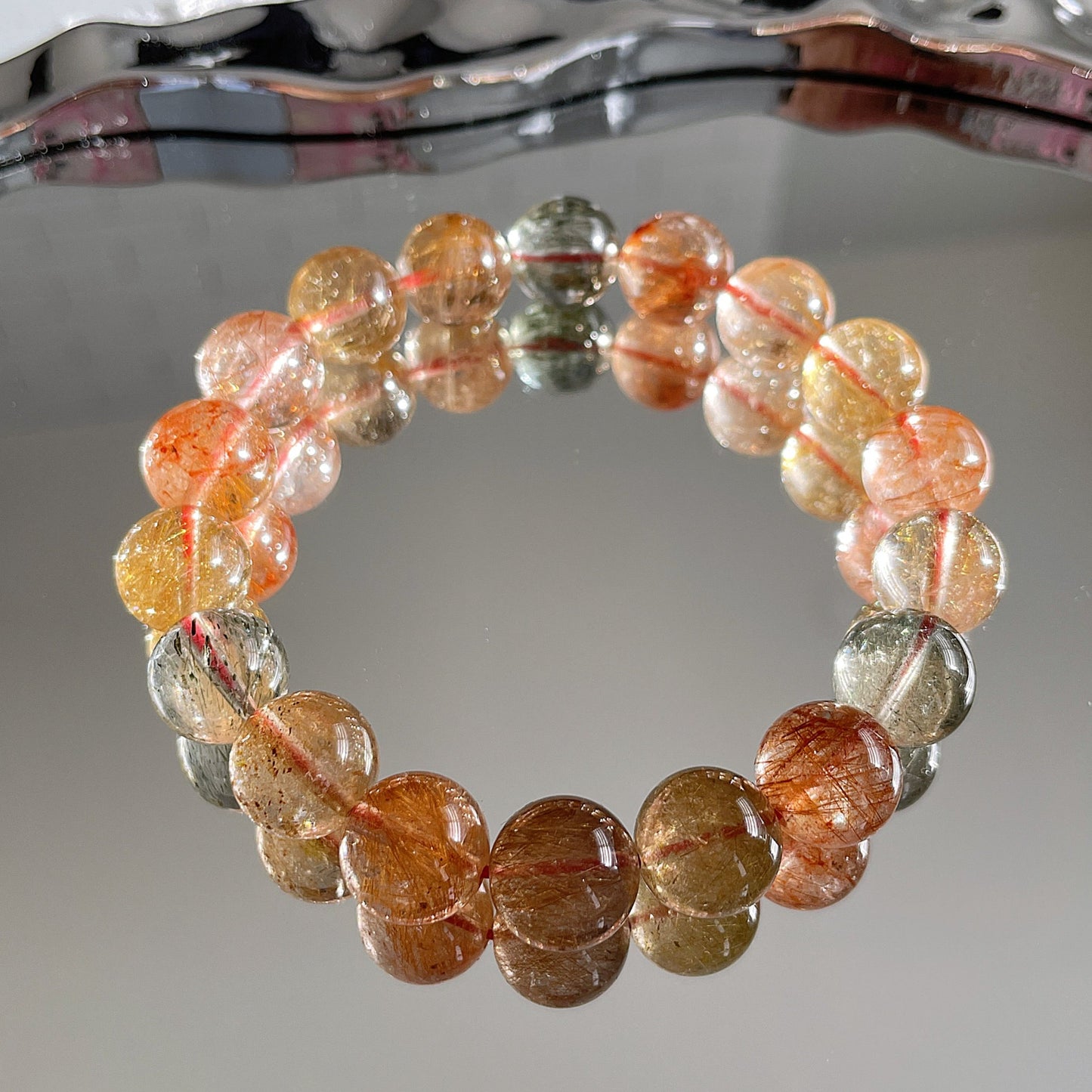 Mix Season Rutile Quartz Beaded Bracelet 彩髮晶