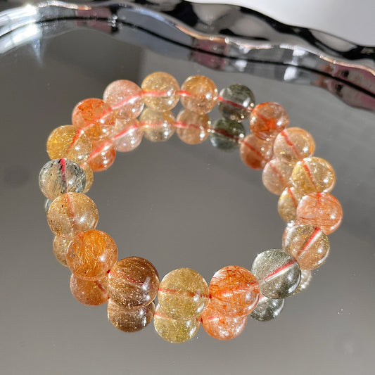 Mix Season Rutile Quartz Beaded Bracelet 彩髮晶