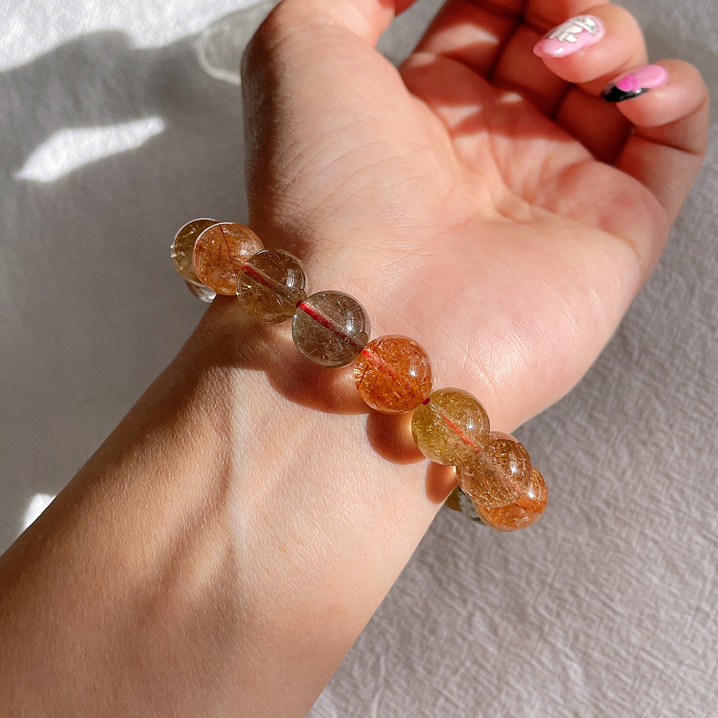 Mix Season Rutile Quartz Beaded Bracelet 彩髮晶
