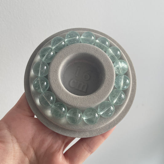 Greenish Mint Aquamarine Bead Bracelet