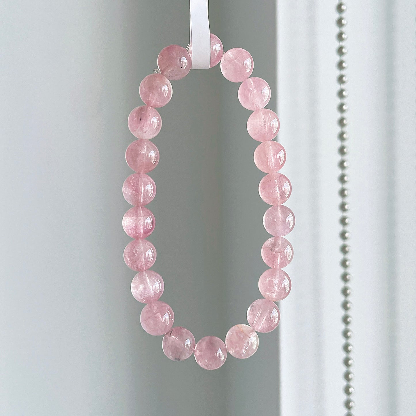 Pink Tourmaline Bead Bracelet