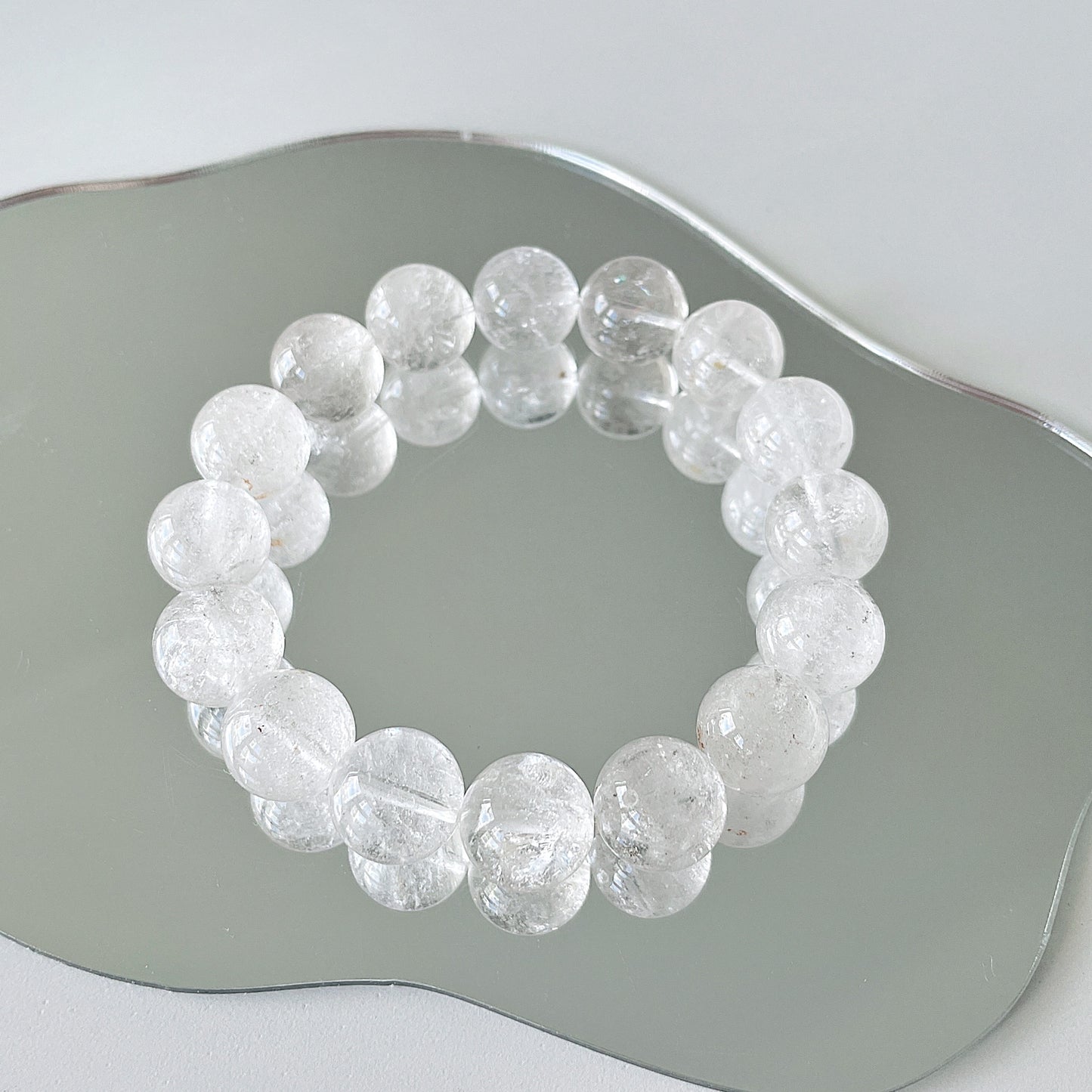 Clear Quartz Bead Bracelet
