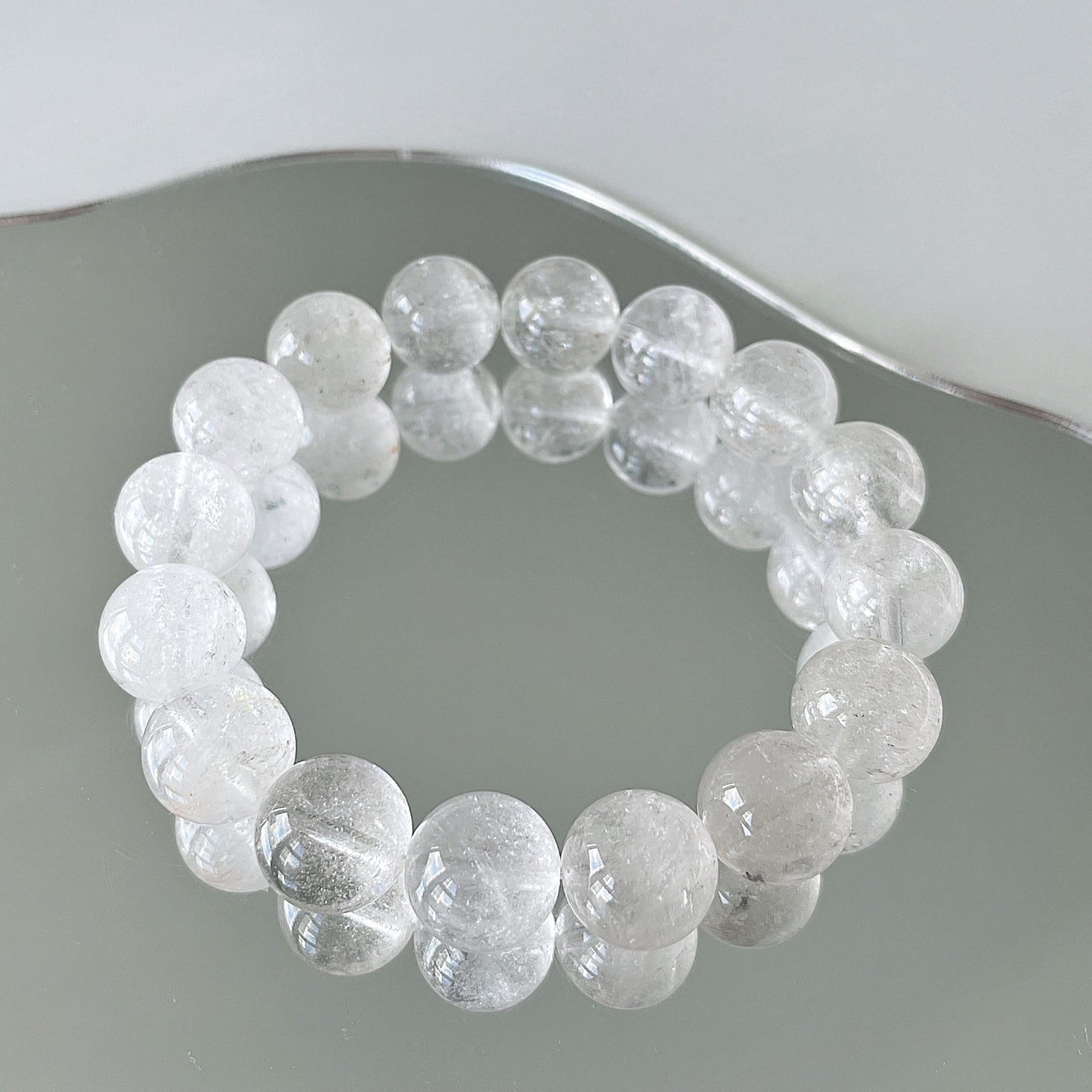 Clear Quartz Bead Bracelet