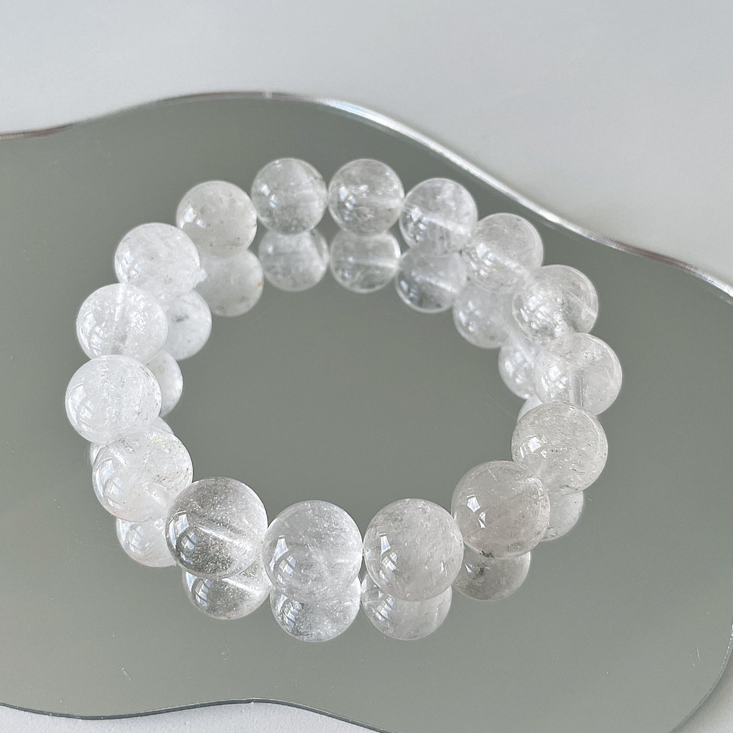 Clear Quartz Bead Bracelet