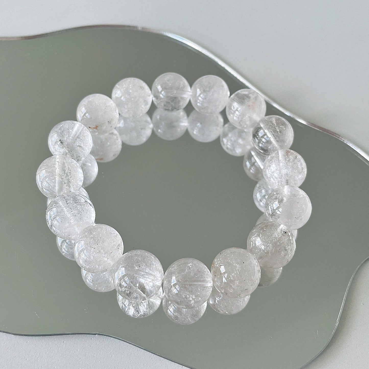 Clear Quartz Bead Bracelet