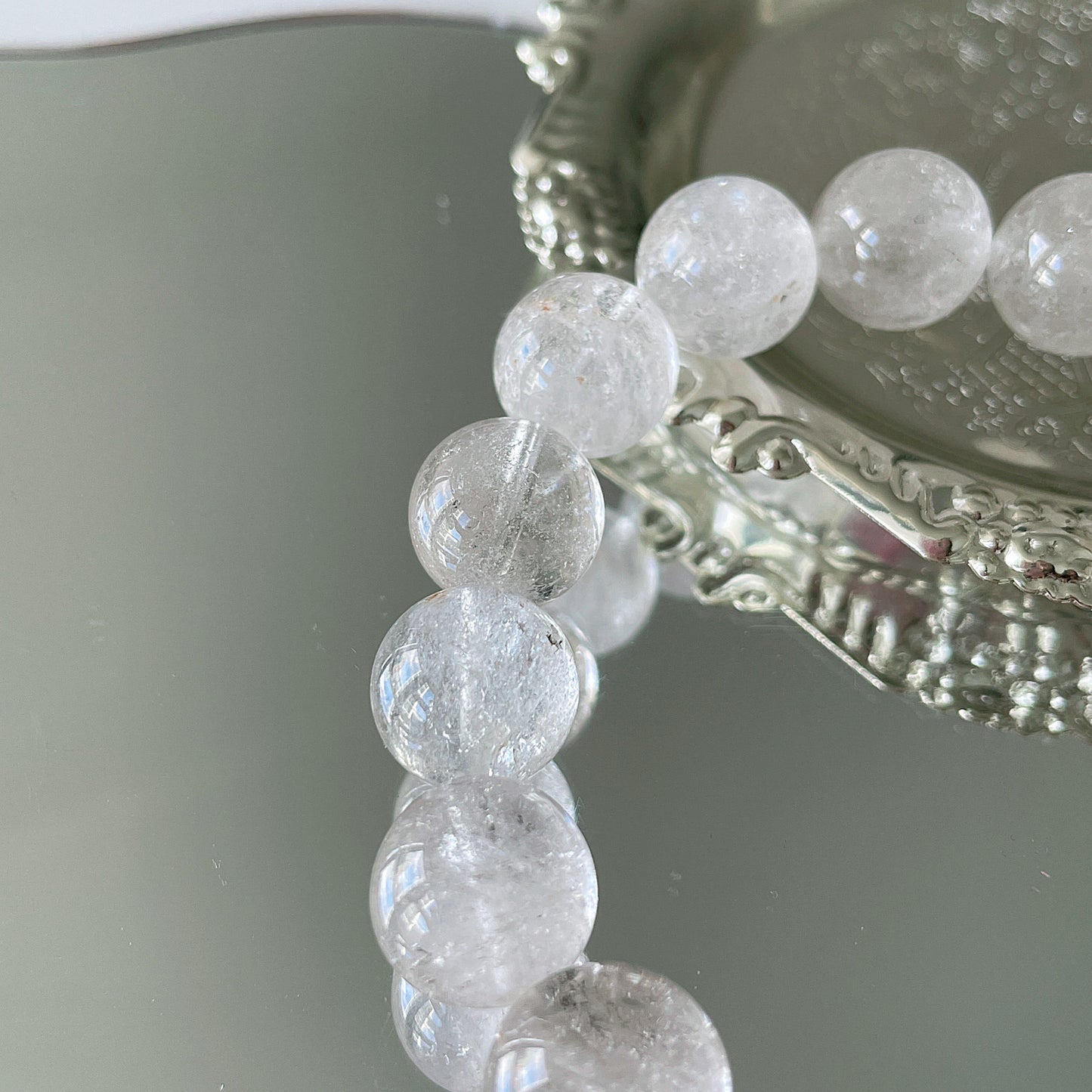Clear Quartz Bead Bracelet