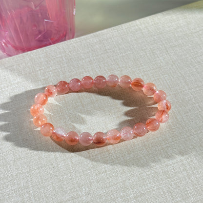 Pink Amphibole Rabbit Hair Quartz