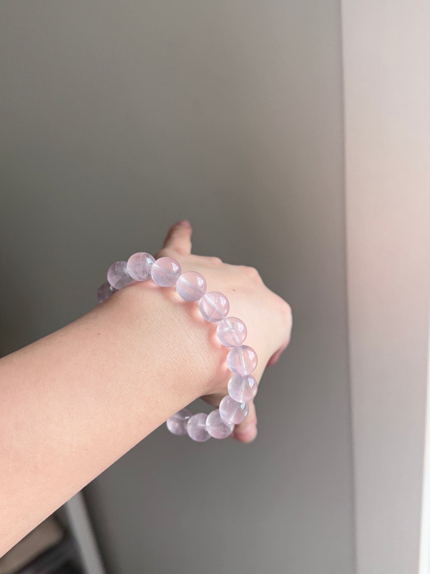 Water Rose Quartz Beaded Bracelet