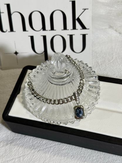 Pietersite Silver Charm Bracelet