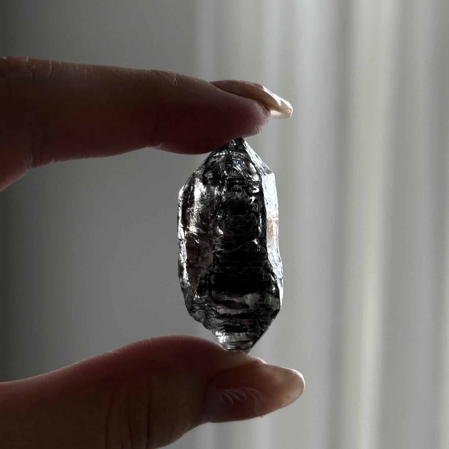 Herkimer Diamond with Black Hydrocarbon and Phantom 9.9g