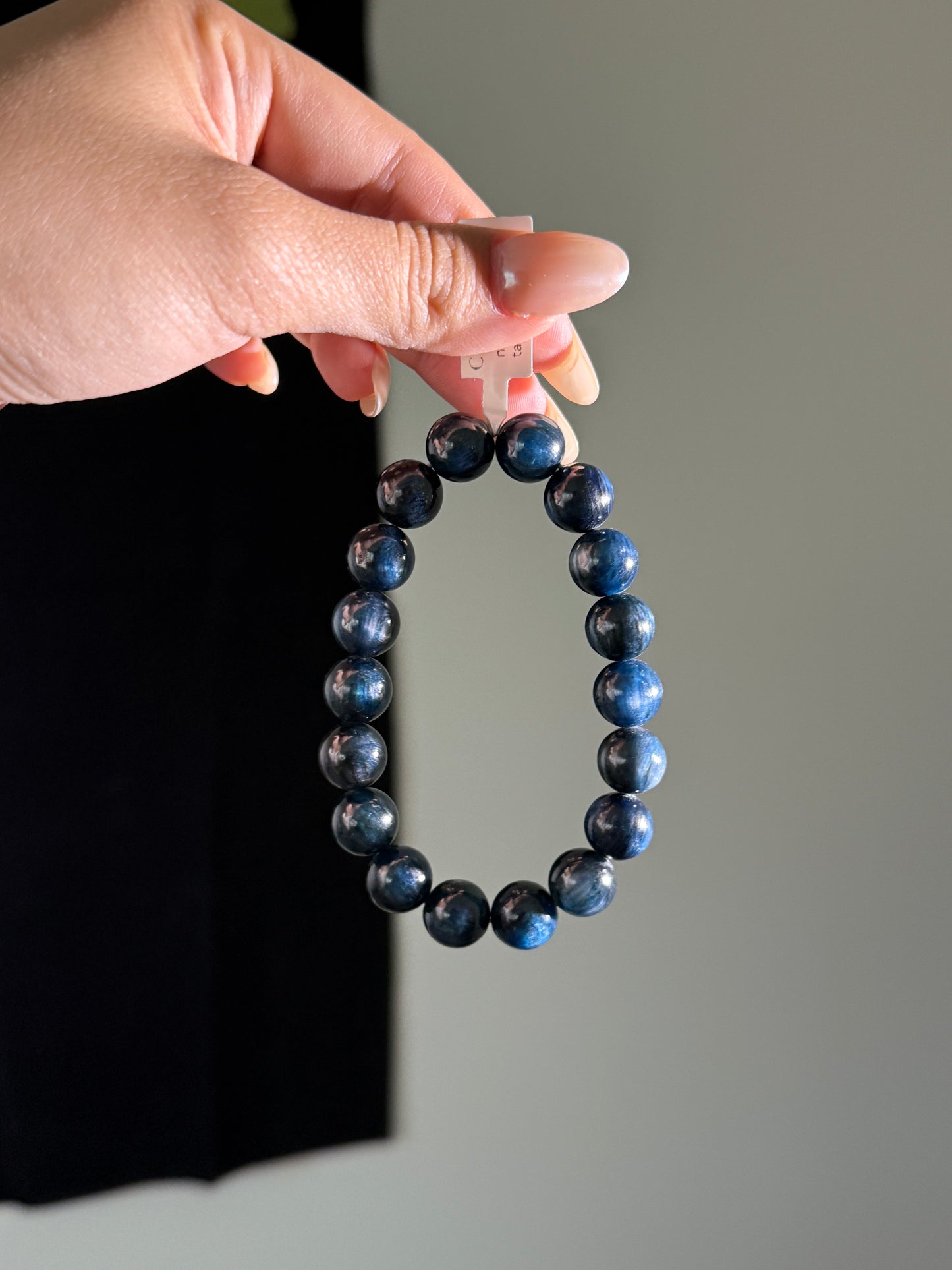 Dark Galaxy Kyanite Beaded Bracelet