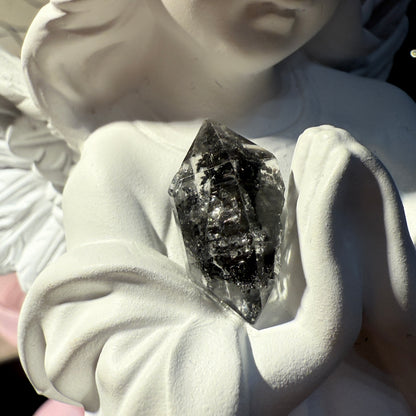 DT Herkimer Diamond Black Hydrocarbon and Phantom