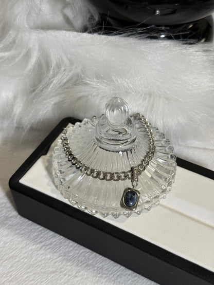 Pietersite Silver Charm Bracelet