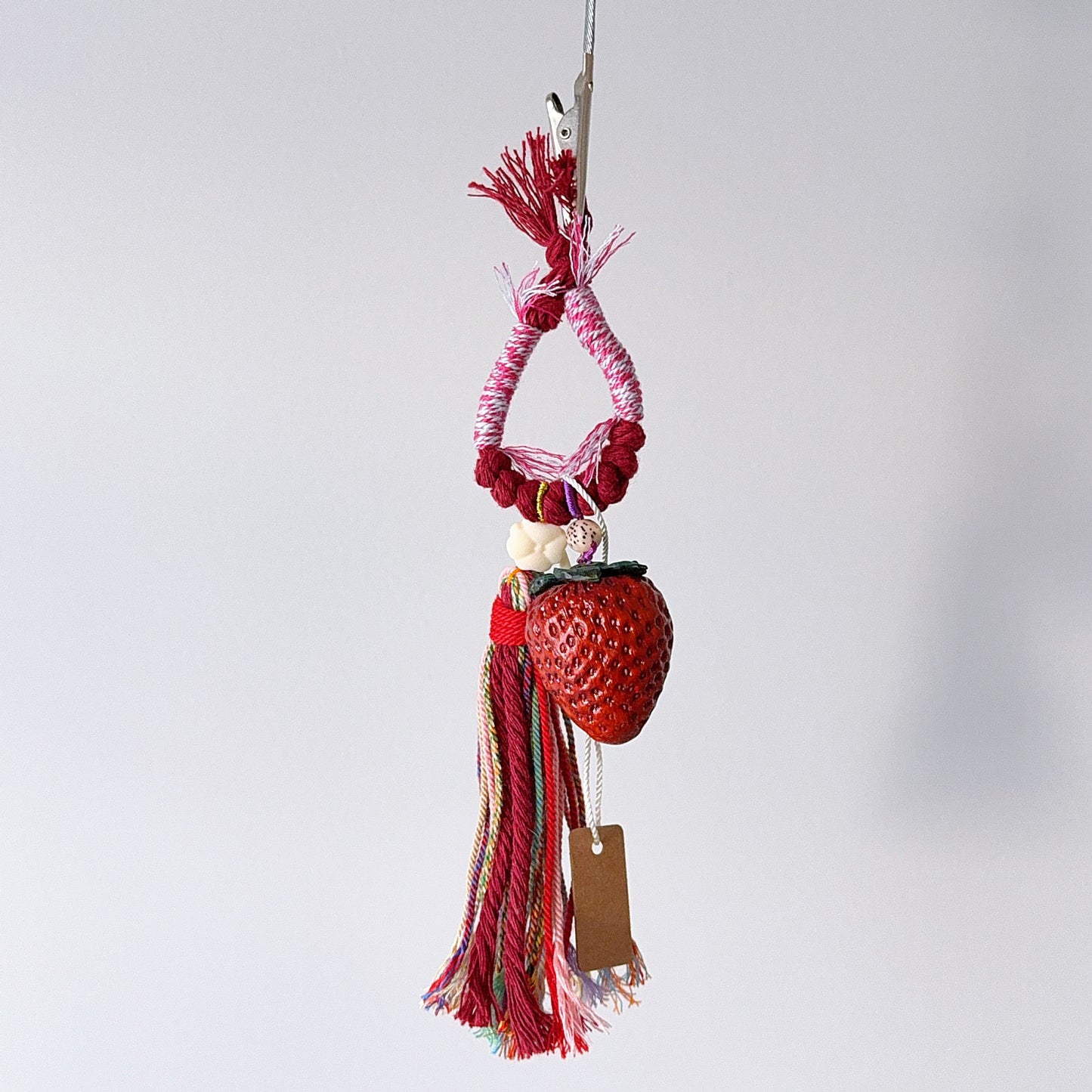 Red Padauk Wood Strawberry Chain Layard 紅花梨木