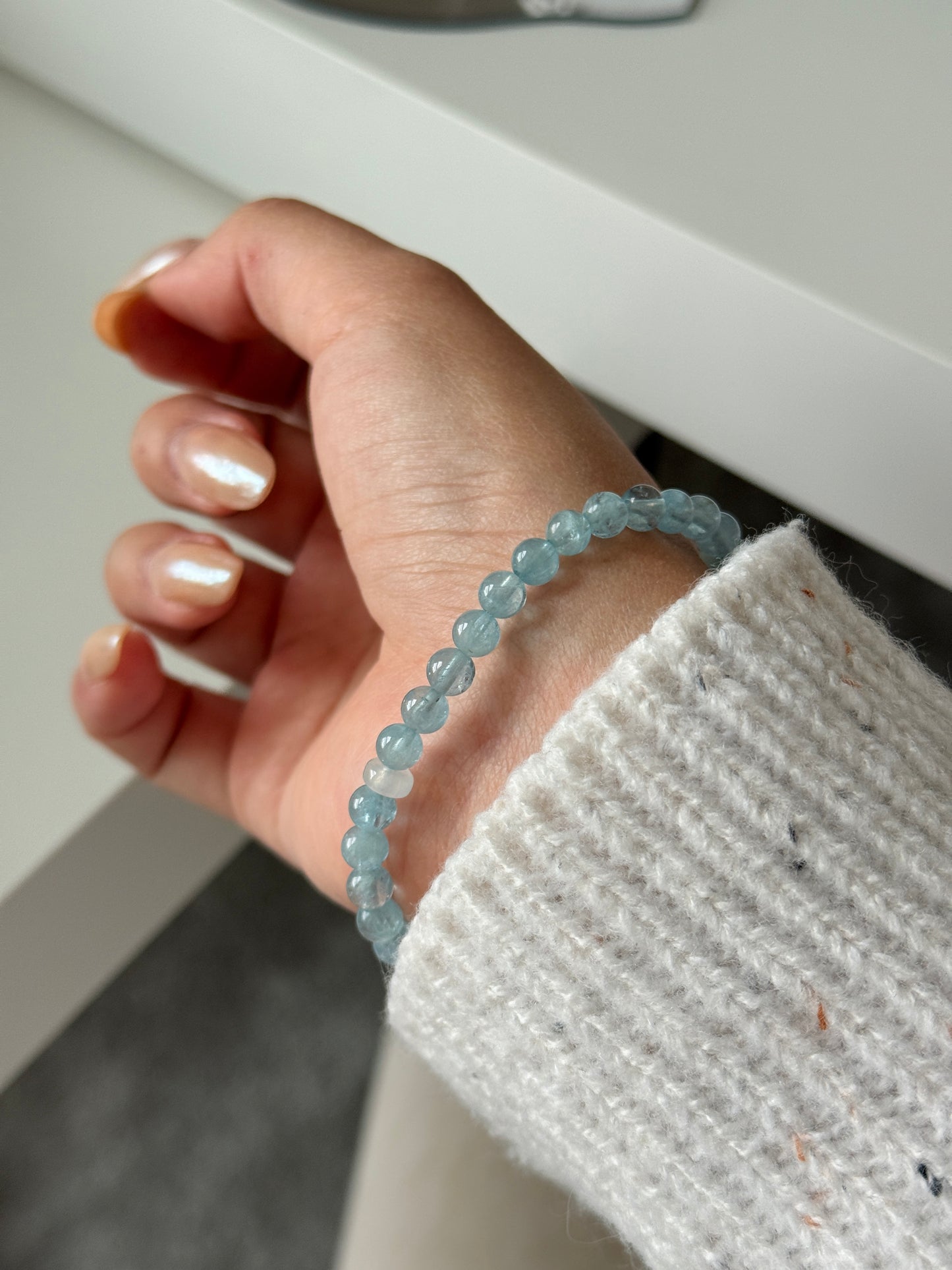 Aquamarine Star Bracelet