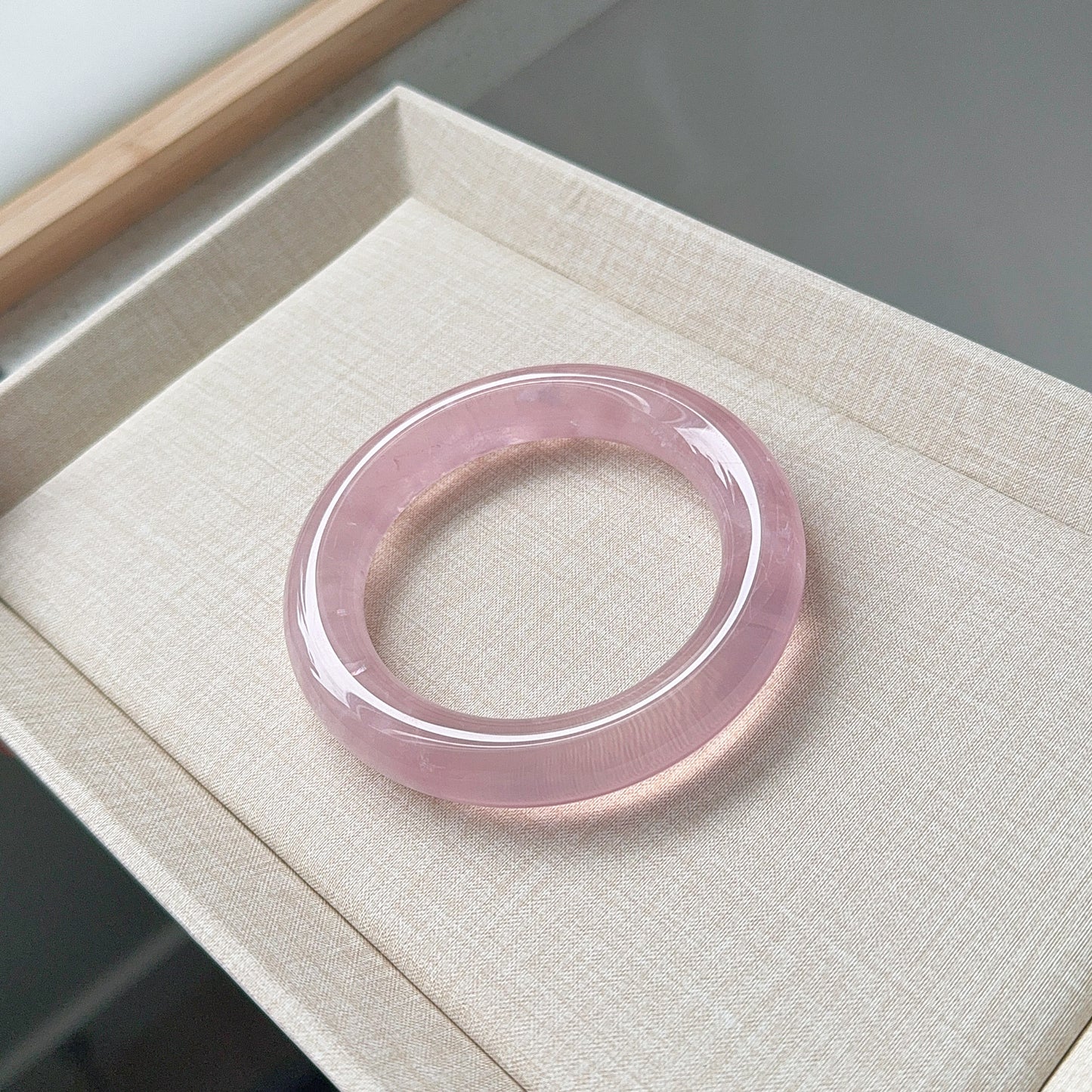 Rose Quartz Bangle 58mm