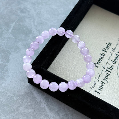 Cateyes Kunzite Beaded Bracelet