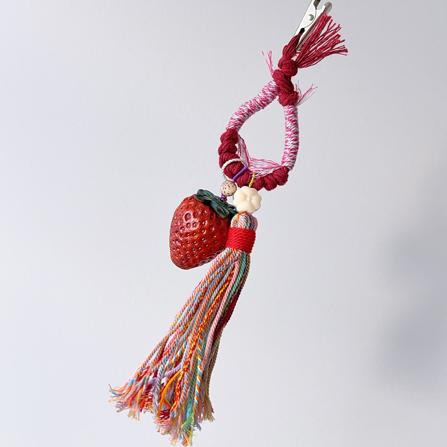 Red Padauk Wood Strawberry Chain Layard 紅花梨木