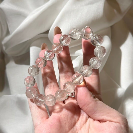 White Silver Rutile Quartz