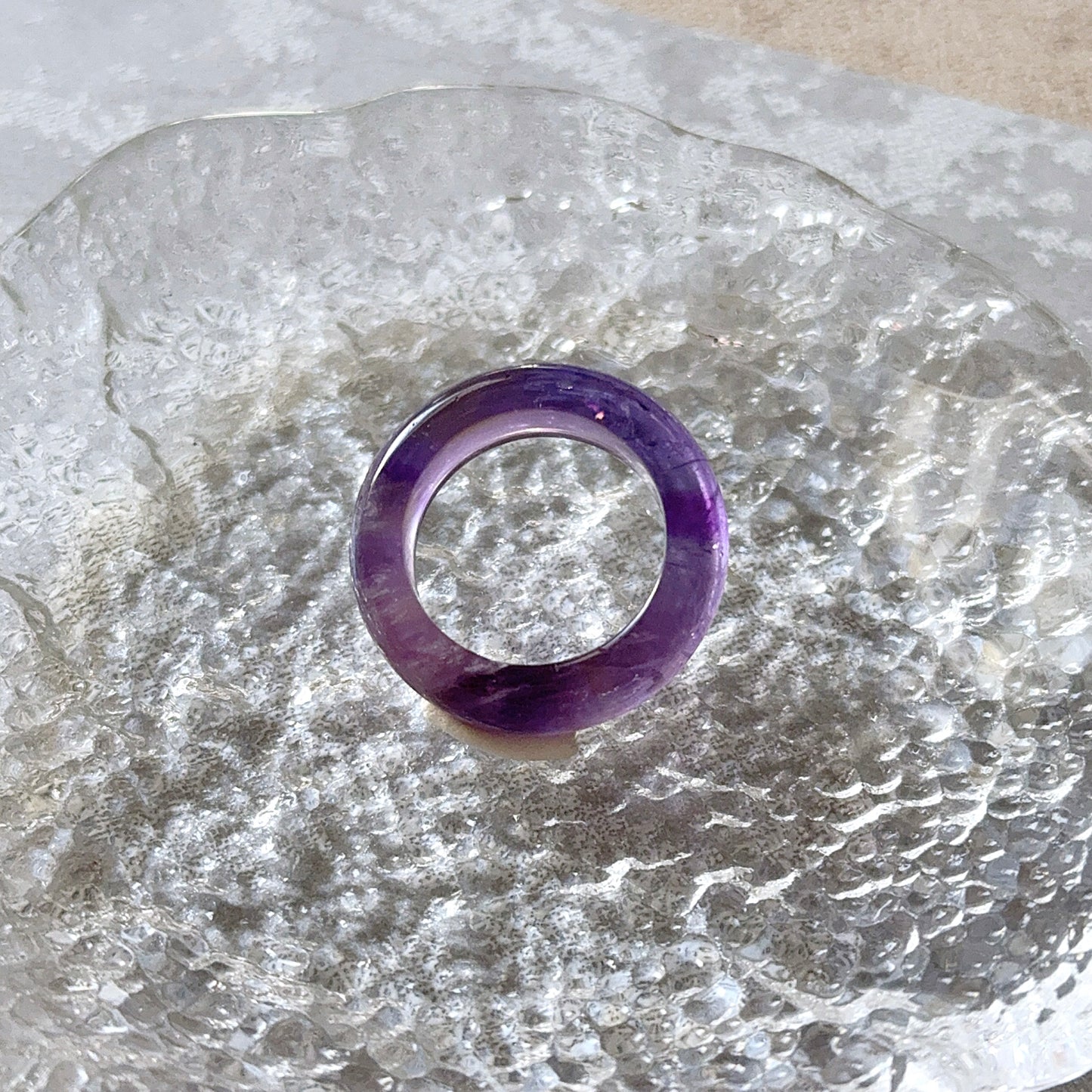 Uruguay Amethyst Bangle Ring