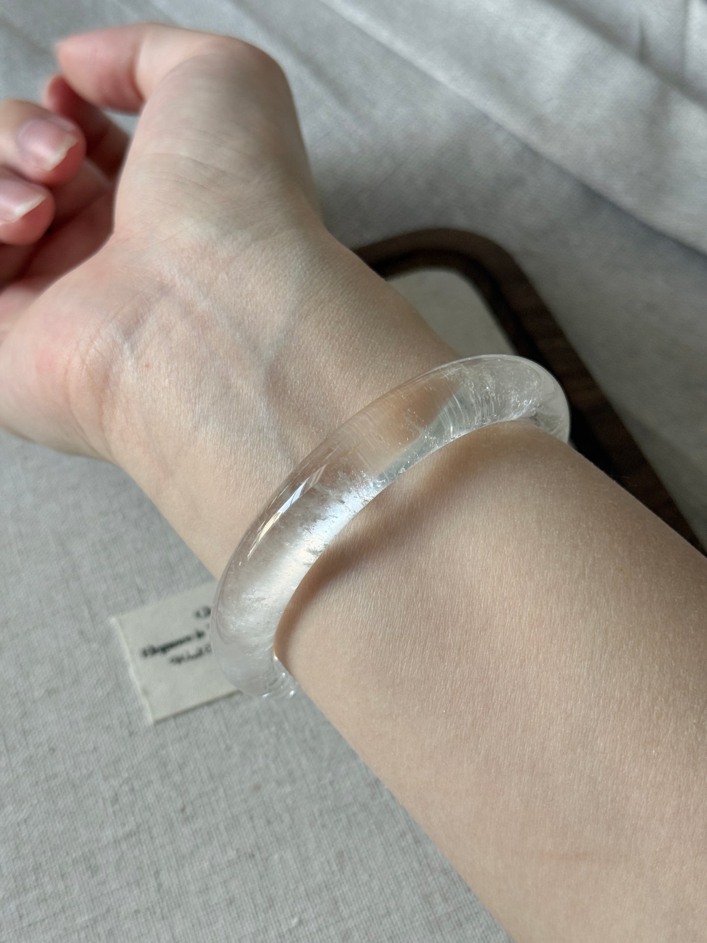 Clear Quartz Bangle 57.9mm