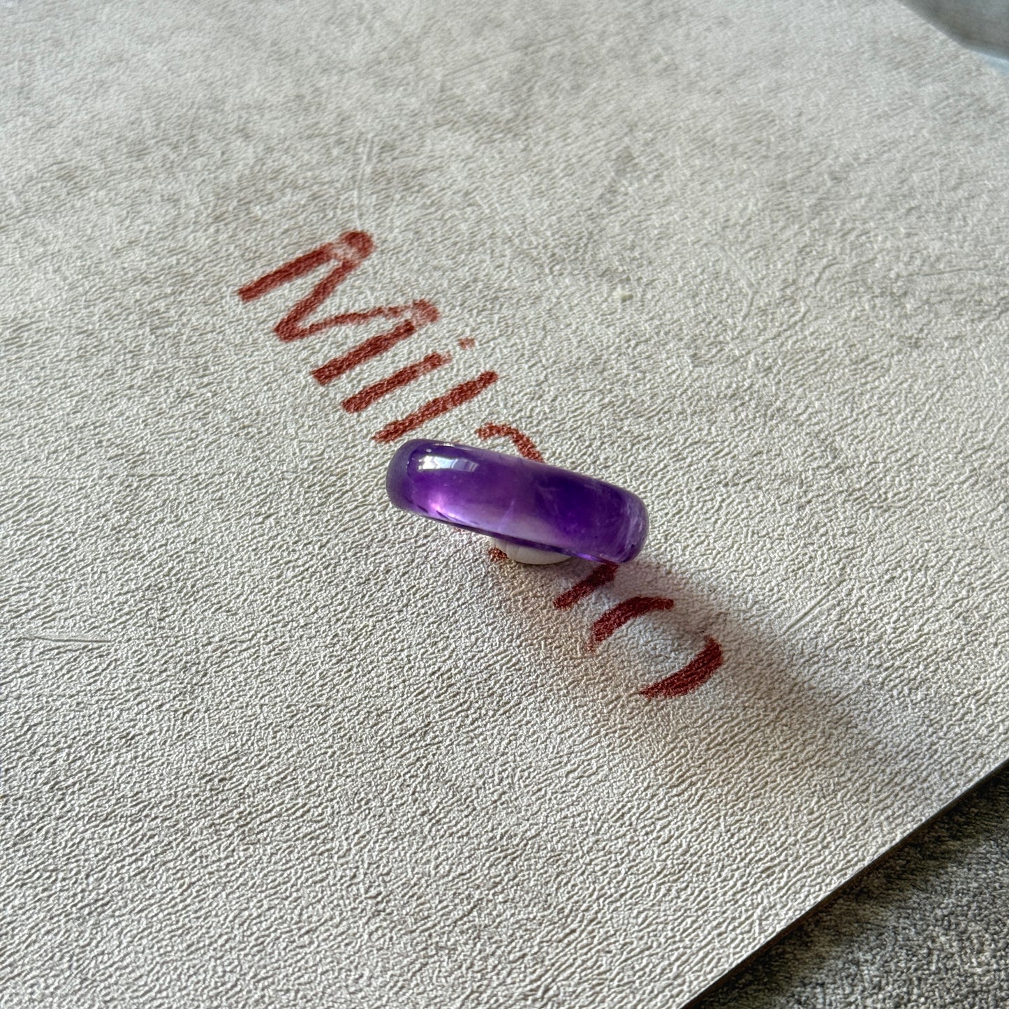 Uruguay Amethyst Bangle Ring