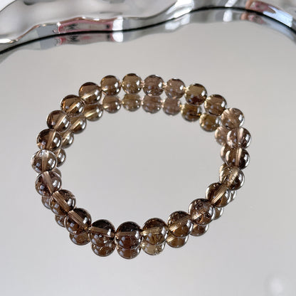 Smoky Quartz Beaded Bracelet