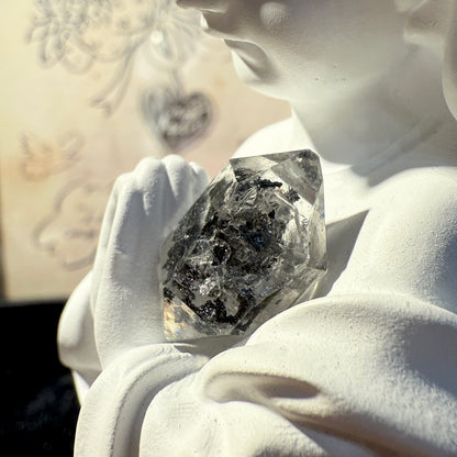 DT Herkimer Diamond Black Hydrocarbon and Phantom
