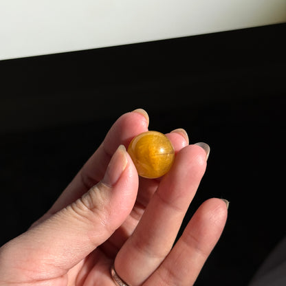 Yellow Amphibole Rabbit Hair