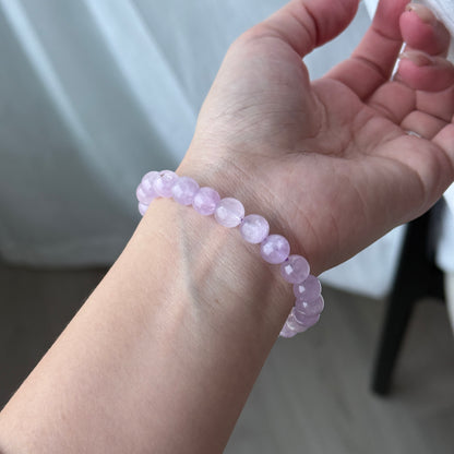 Cateyes Kunzite Beaded Bracelet