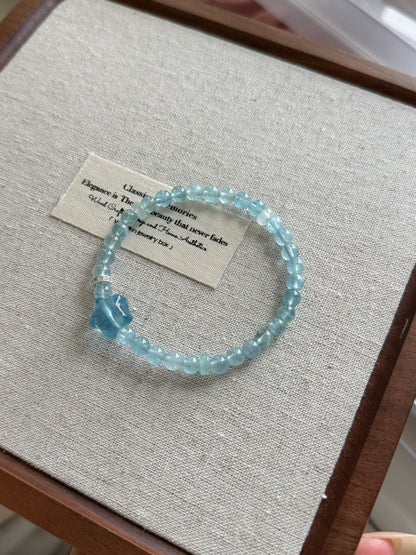 Aquamarine Star Bracelet