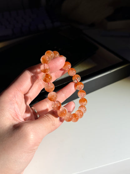 Red amphibole rabbit hair 紅兔毛聚寶盆