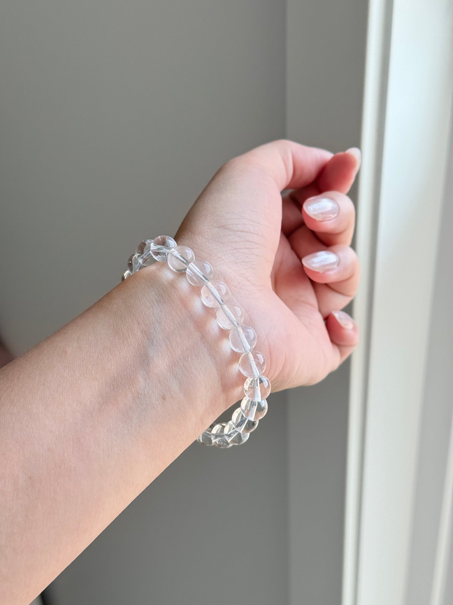 Brazil Grade A Clear Quartz Bead Bracelet 8.8mm