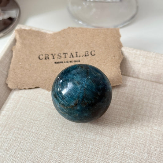 Blue Apatite Sphere